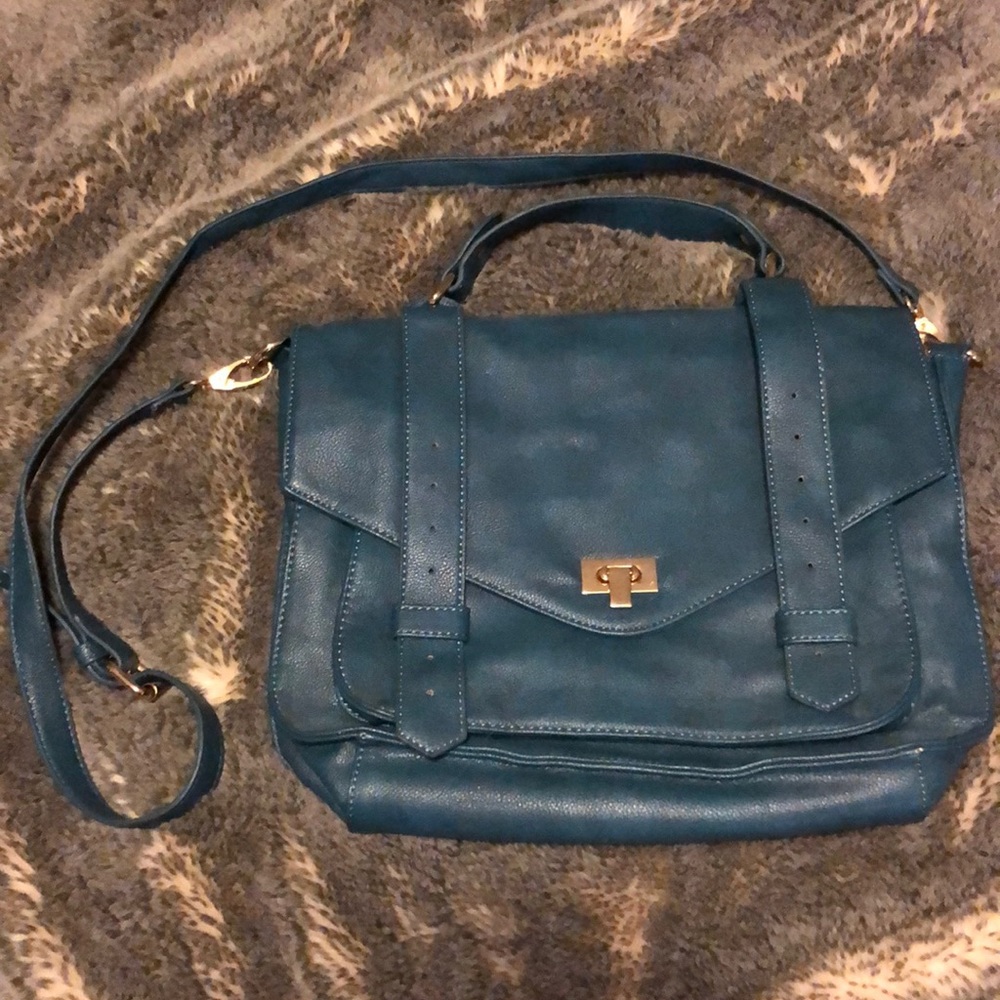 Teal crossbody bag